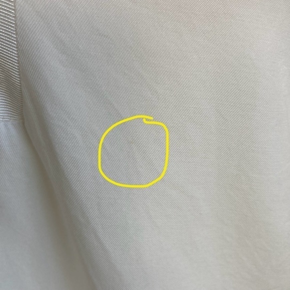 Johnston & Murphy Boho V-neck Ruffle Blouse Top White Size M - Picture 14 of 16